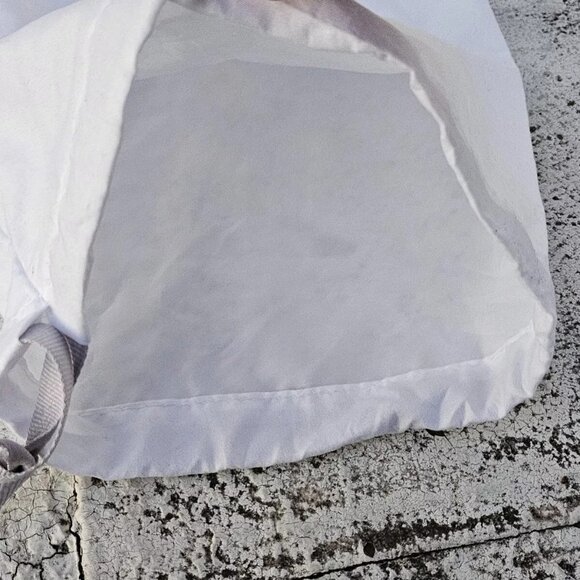 Jimmy Choo Dust Bag White Polyester Storage Bag Draw String Made in Italy - Picture 5 of 10